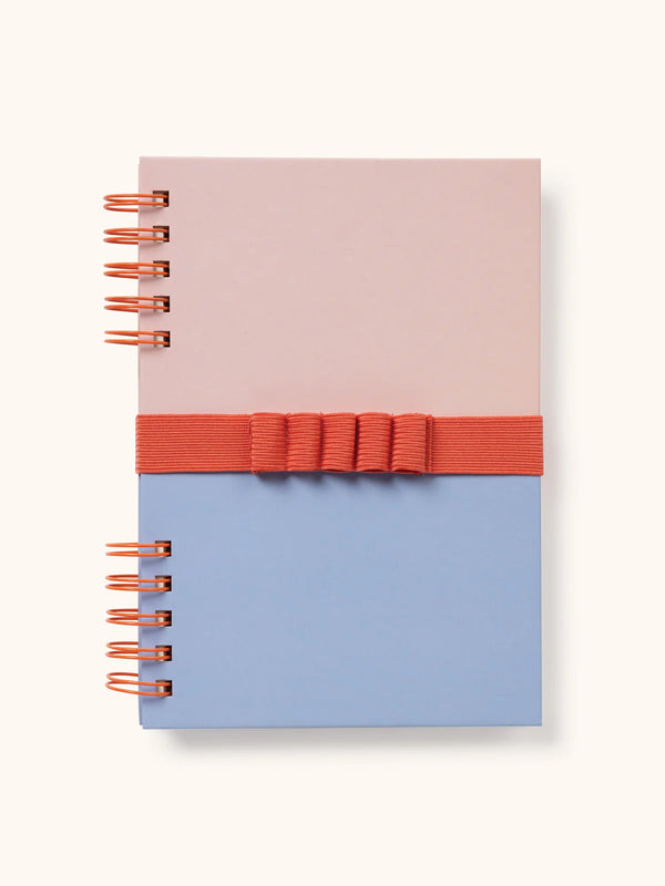 CORAL & SALT WATER HARPER SPLIT-SPIRAL NOTEBOOK & PEN SET