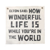 ELTON SAID 25"X25" HAND PAINTED WALL HANGING