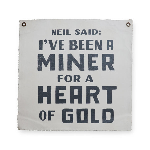 NEIL SAID 25"X25" HAND PAINTED WALL HANGING
