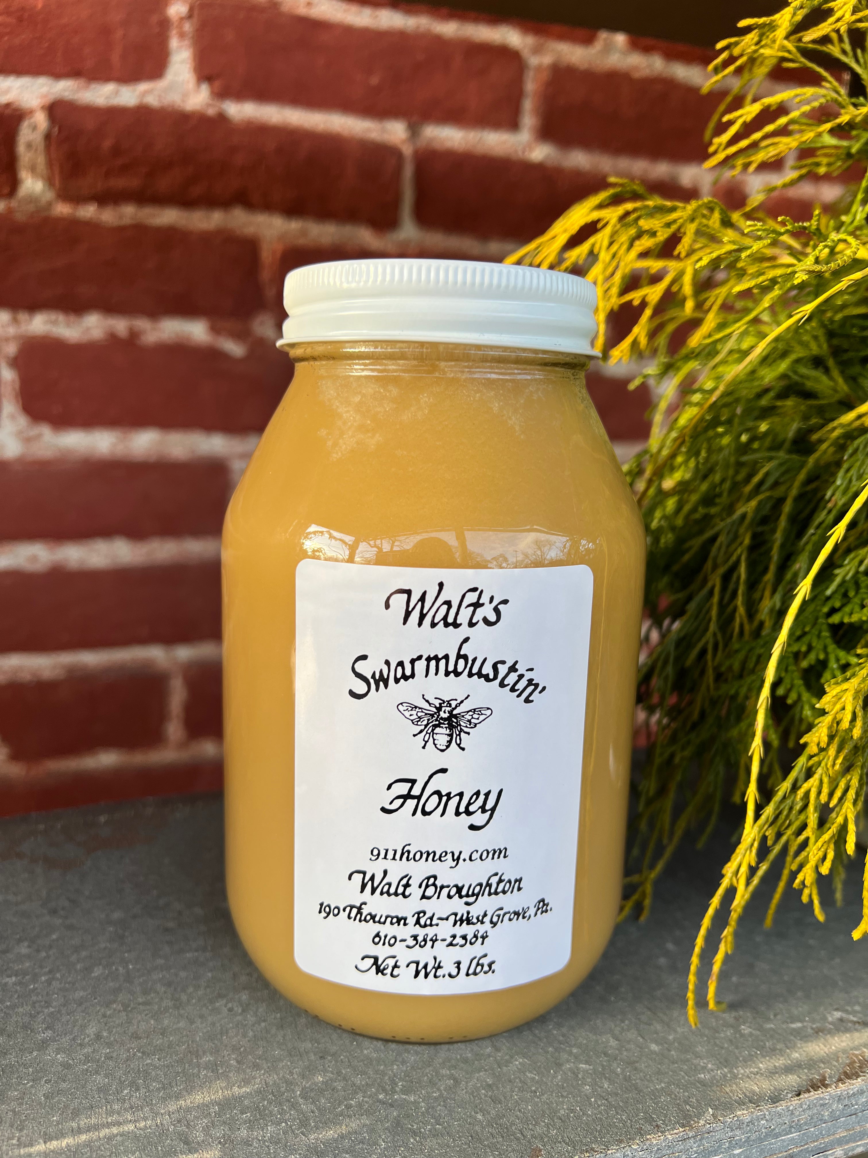 QUART TOTALLY RAW HONEY 3LB