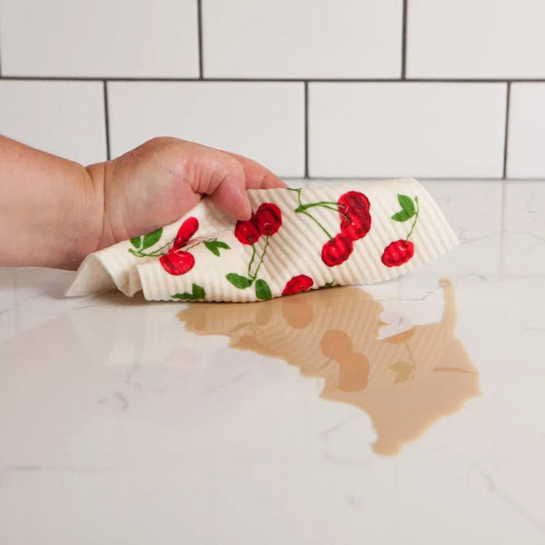 CHERRIES SWEDISH DISH TOWEL