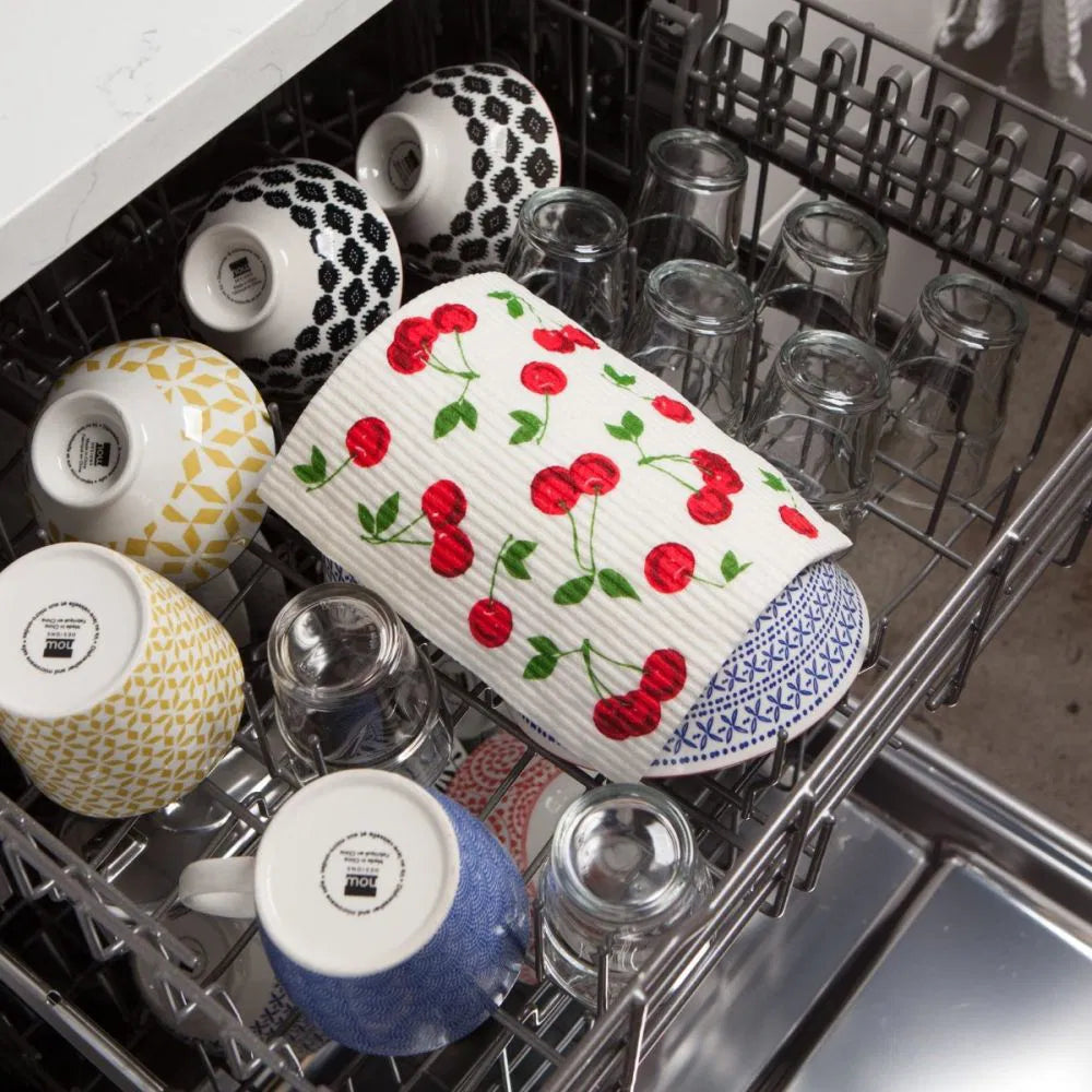 CHERRIES SWEDISH DISH TOWEL