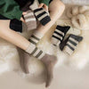 RIB KNIT COLOR BLOCK STRIPE SOCKS