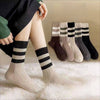 RIB KNIT COLOR BLOCK STRIPE SOCKS