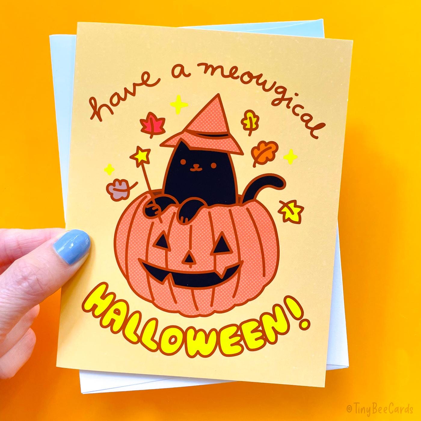 CAT HALLOWEEN CARD 
