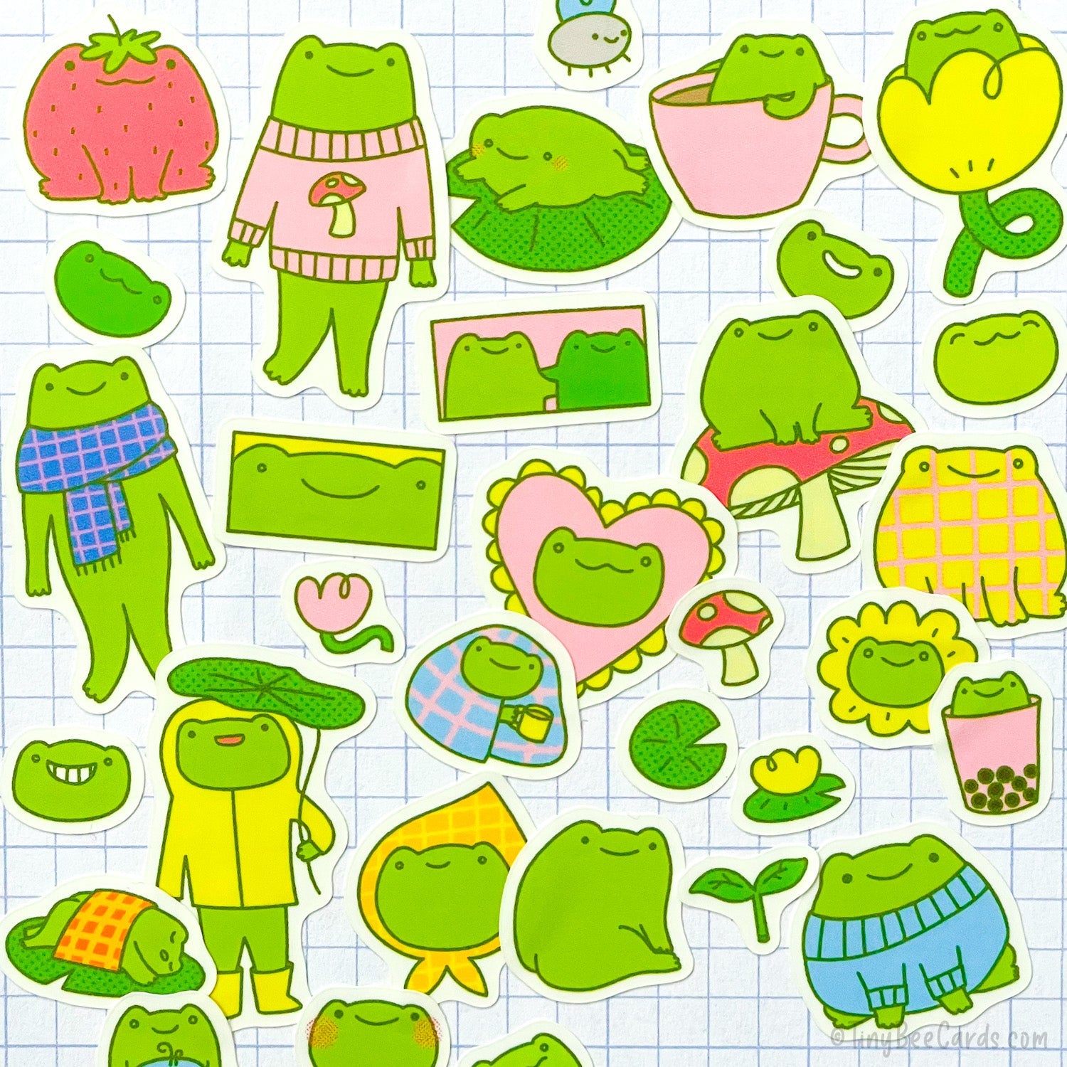 FROG LIFE STICKER SHEET