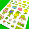 FROG LIFE STICKER SHEET