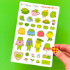 FROG LIFE STICKER SHEET