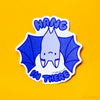 BAT HANG IN THERE VINYL STICKER