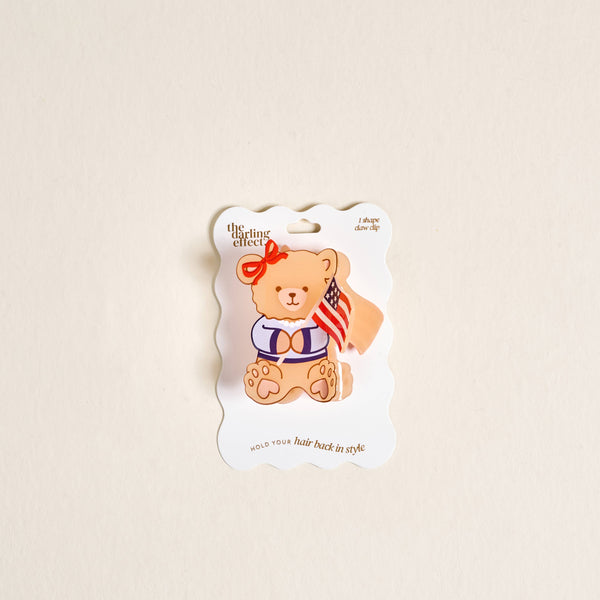 SHAPE UP CLAW CLIP-STAR SPANGLED BEAR