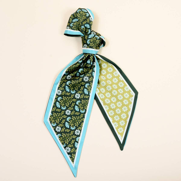TWIRL & TIE SCARF ACCESSORY-EVERBLOOM FOREST GREEN