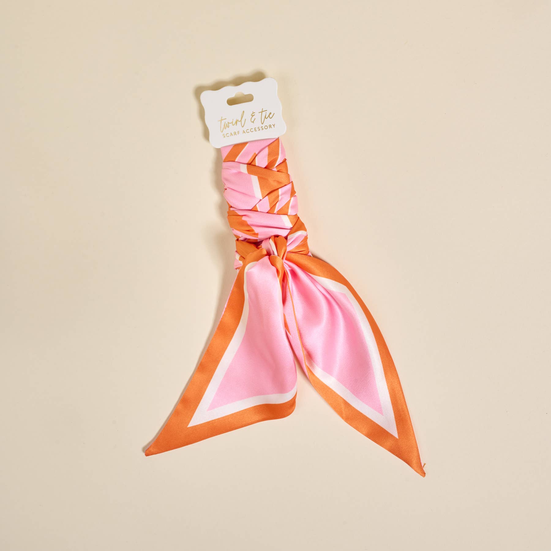 TWIRL & TIE SCARF ACCESSORY-SICILY STRIPES PINK