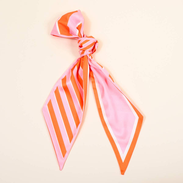 TWIRL & TIE SCARF ACCESSORY-SICILY STRIPES PINK