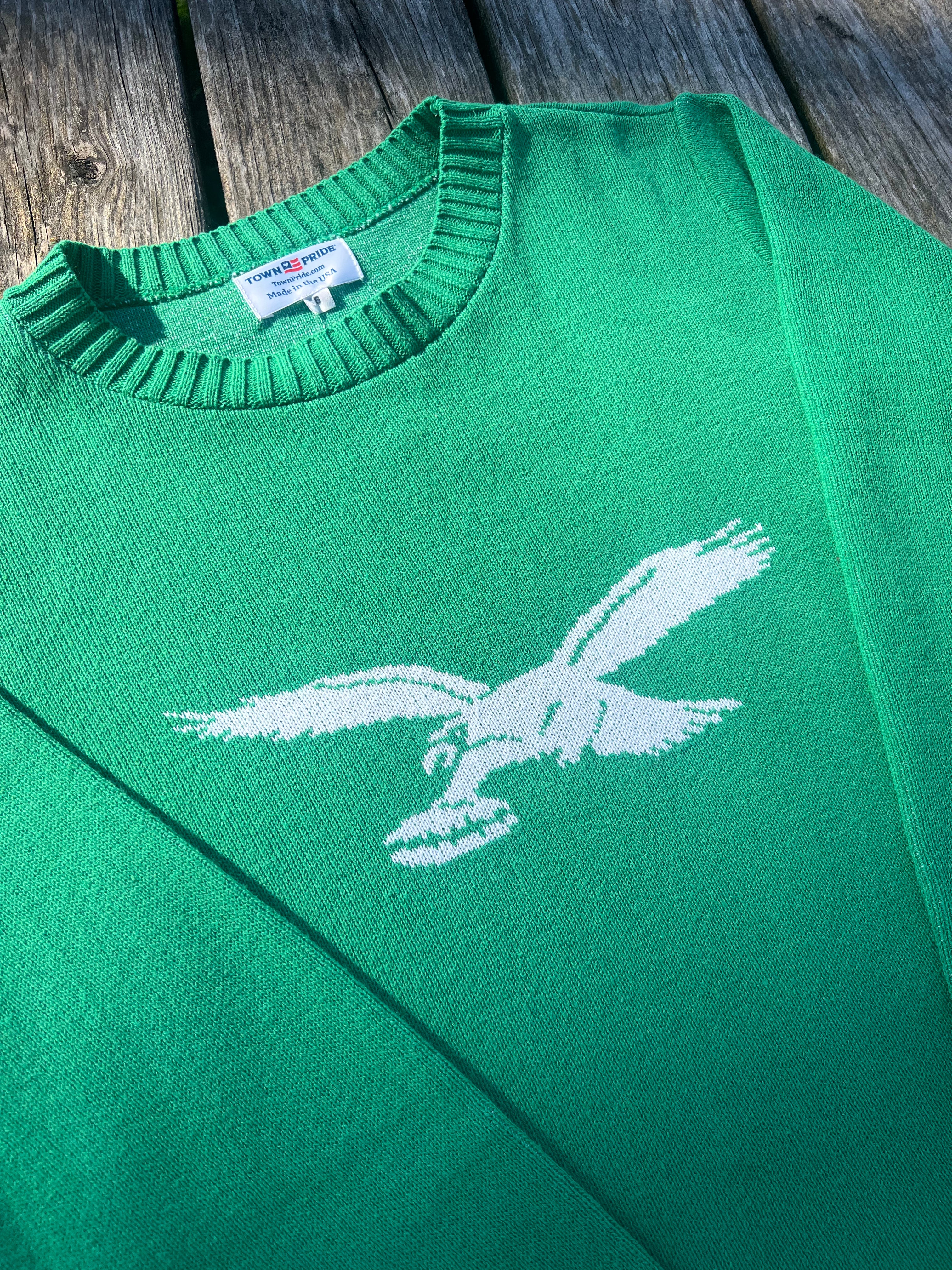 FLYING EAGLE KELLY GREEN SWEATER