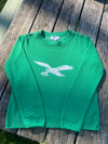 FLYING EAGLE KELLY GREEN SWEATER