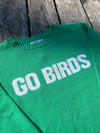 GO BIRD KELLY GREEN SWEATER