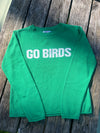 GO BIRD KELLY GREEN SWEATER