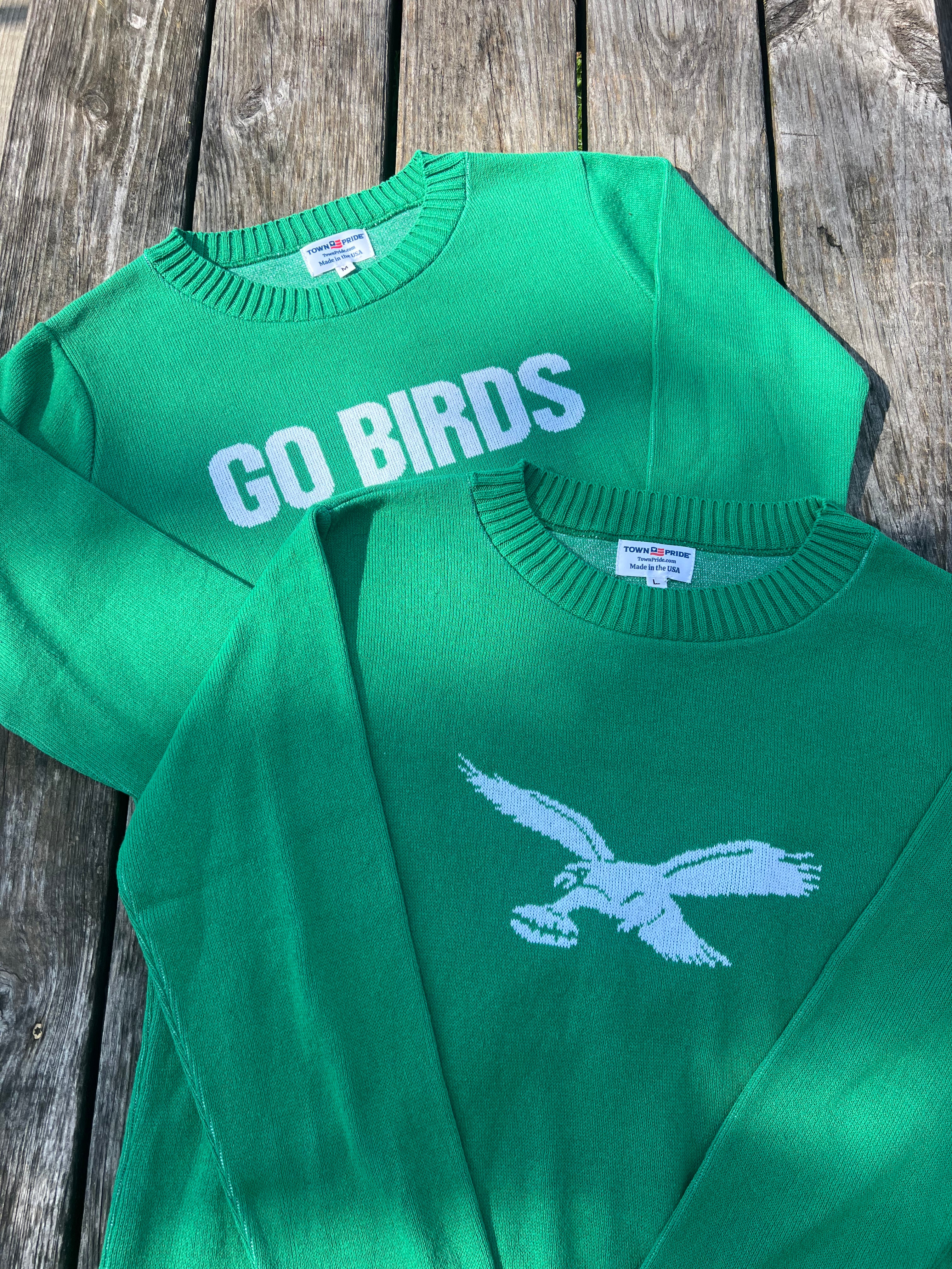 GO BIRDS EAGLES PULLOVER SWEATER
