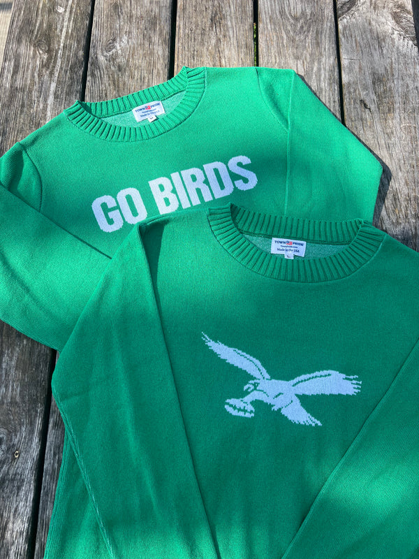 GO BIRDS EAGLES PULLOVER SWEATER