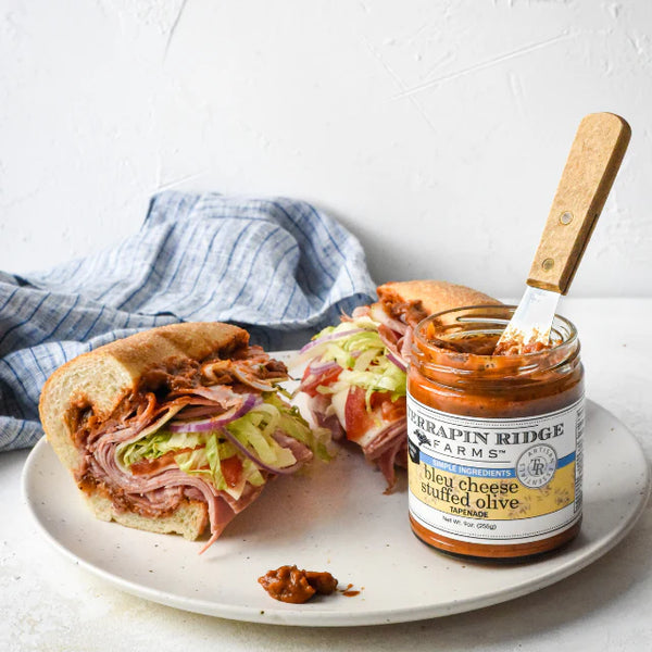 BLUE CHEESE STUFFED OLIVE TEPENADE