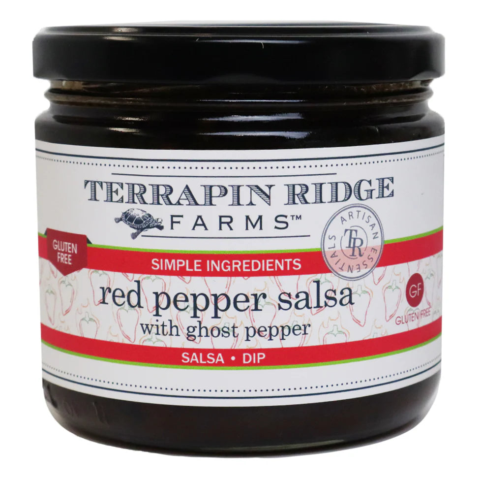 RED PEPPER SALSA WITH GHOST PEPPER 12.25OZ