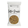 Bag of Terrapin Ridge Farms Butter Braided pretzel twists on a white background