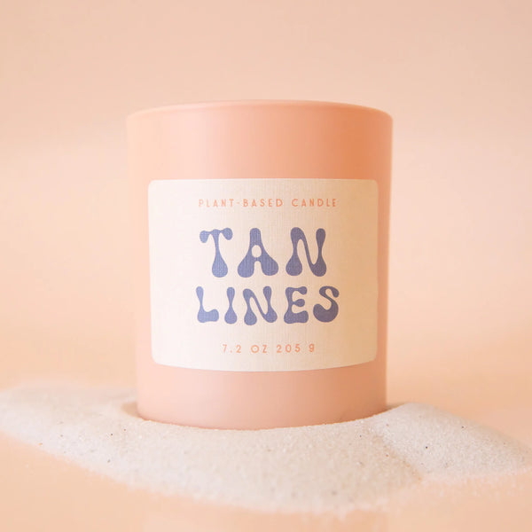 TAN LINES SUN GLASS CANDLE