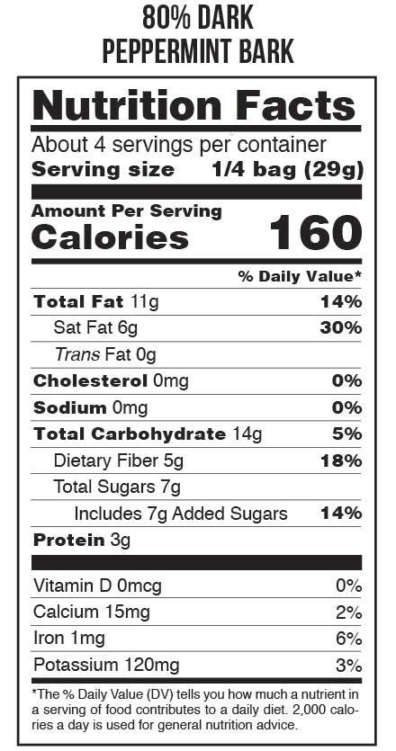 PEPPERMINT DARK BARK