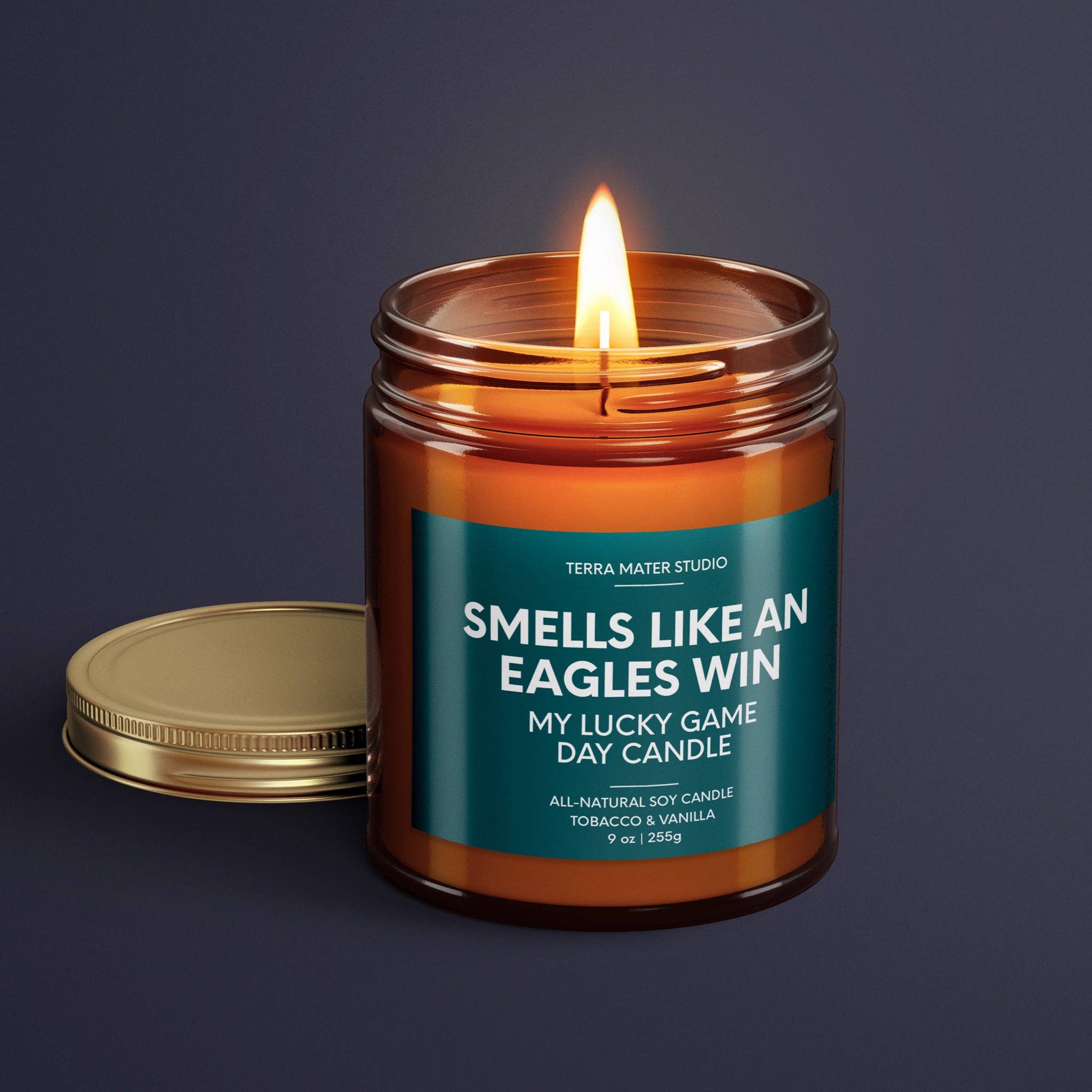 SMELLS LIKE AN EAGLES WIN | PHILADELPHIA LUCKY GAME CANDLE