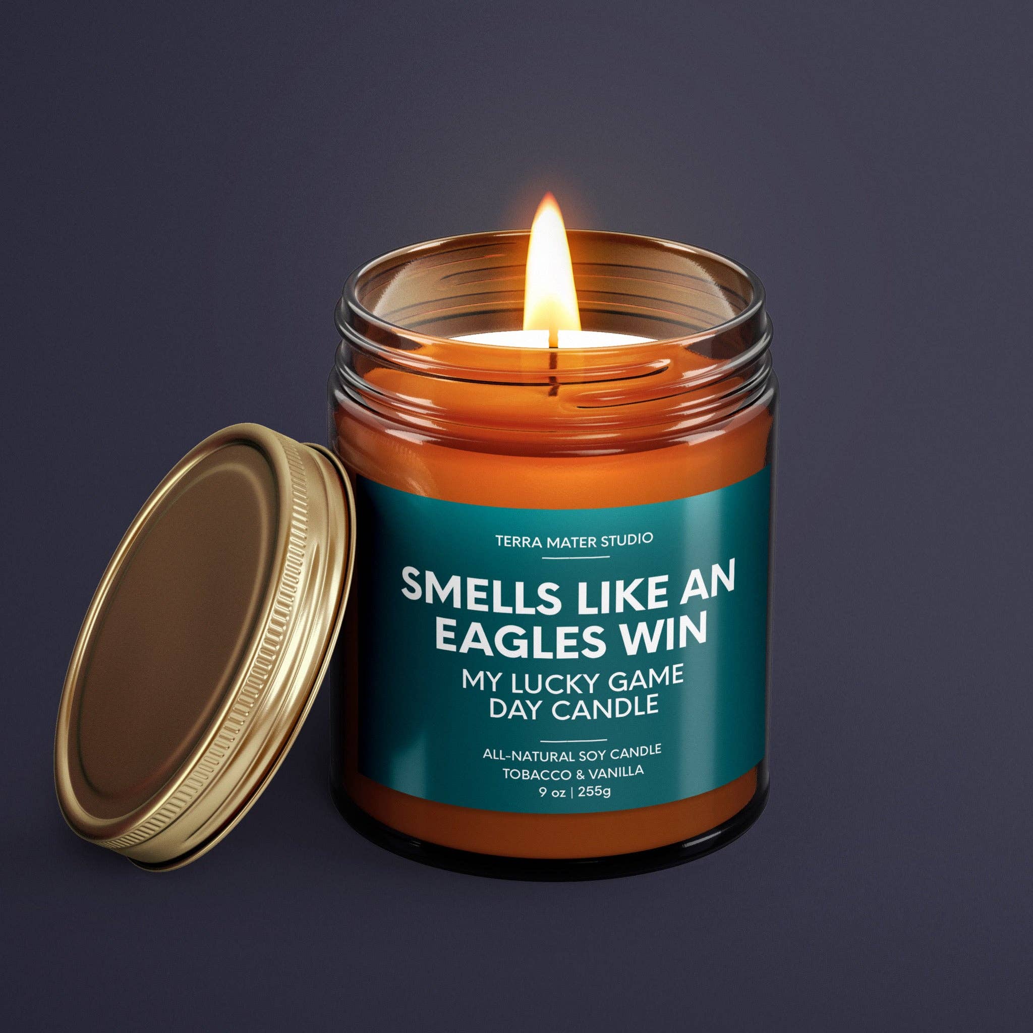 SMELLS LIKE AN EAGLES WIN | PHILADELPHIA LUCKY GAME CANDLE