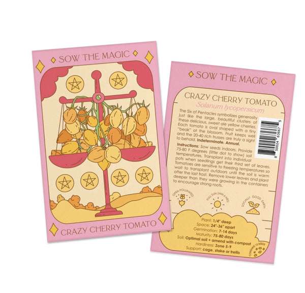 CRAZY CHERRY TOMATO TAROT GARDEN + GIFT SEED PACKET