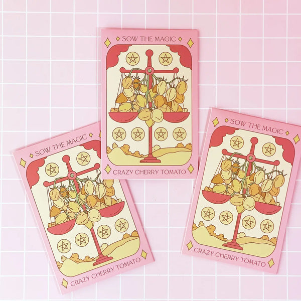 CRAZY CHERRY TOMATO TAROT GARDEN + GIFT SEED PACKET