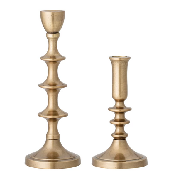 METAL TAPER HOLDERS WITH ANTIQUE FINISH