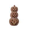 Res Light Up Faux-Terracotta Stacked Pumpkin