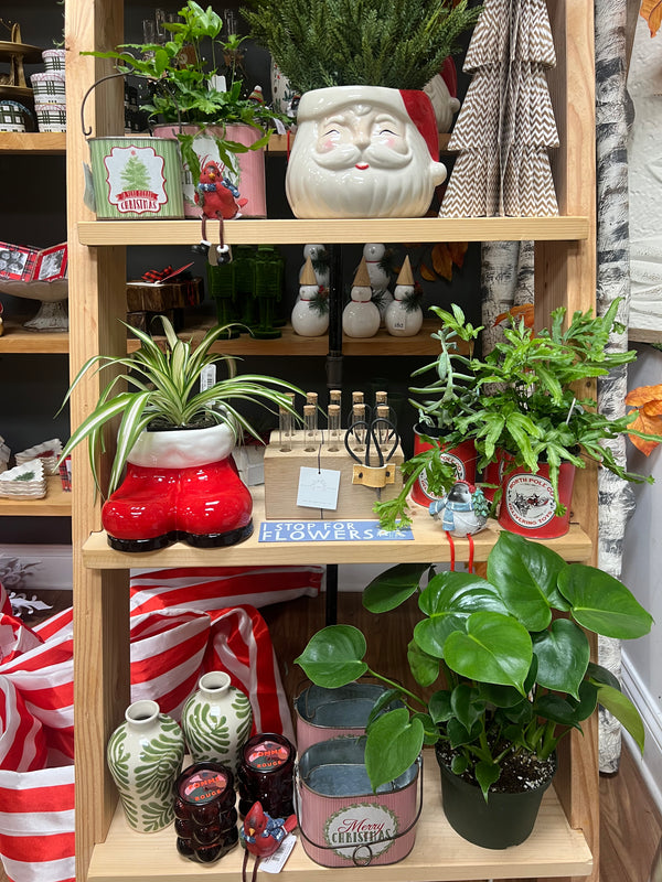 METAL MERRY CHRISTMAS CONTAINER