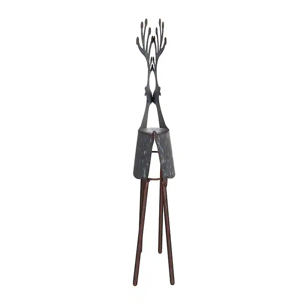 SMALL METAL REINDEER CANDLE HOLDER