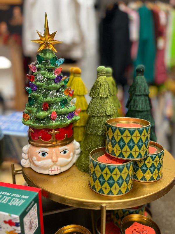 LIGHT UP NUTCRACKER HEAD DECOR