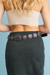 BOHO TURQUOISE CONCHO BELT WITH WESTERN ACCENTS