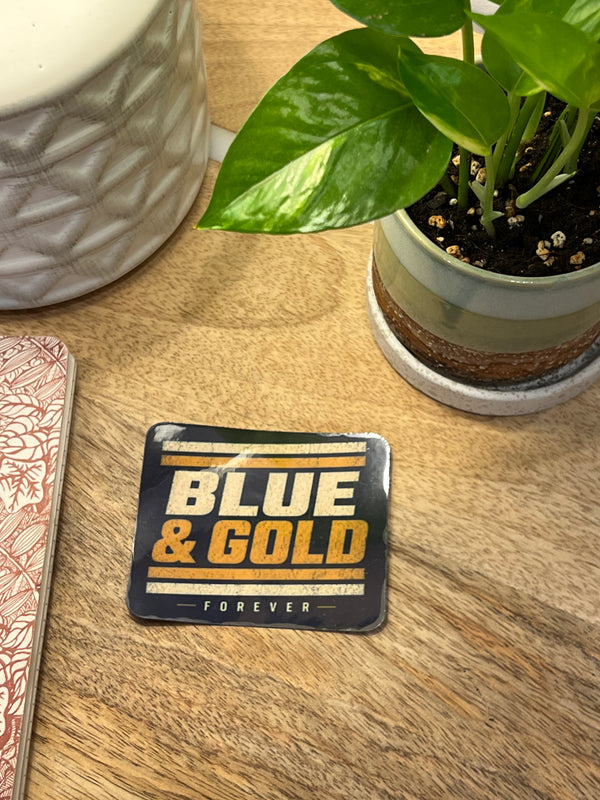 BLUE & GOLD FOREVER STICKER