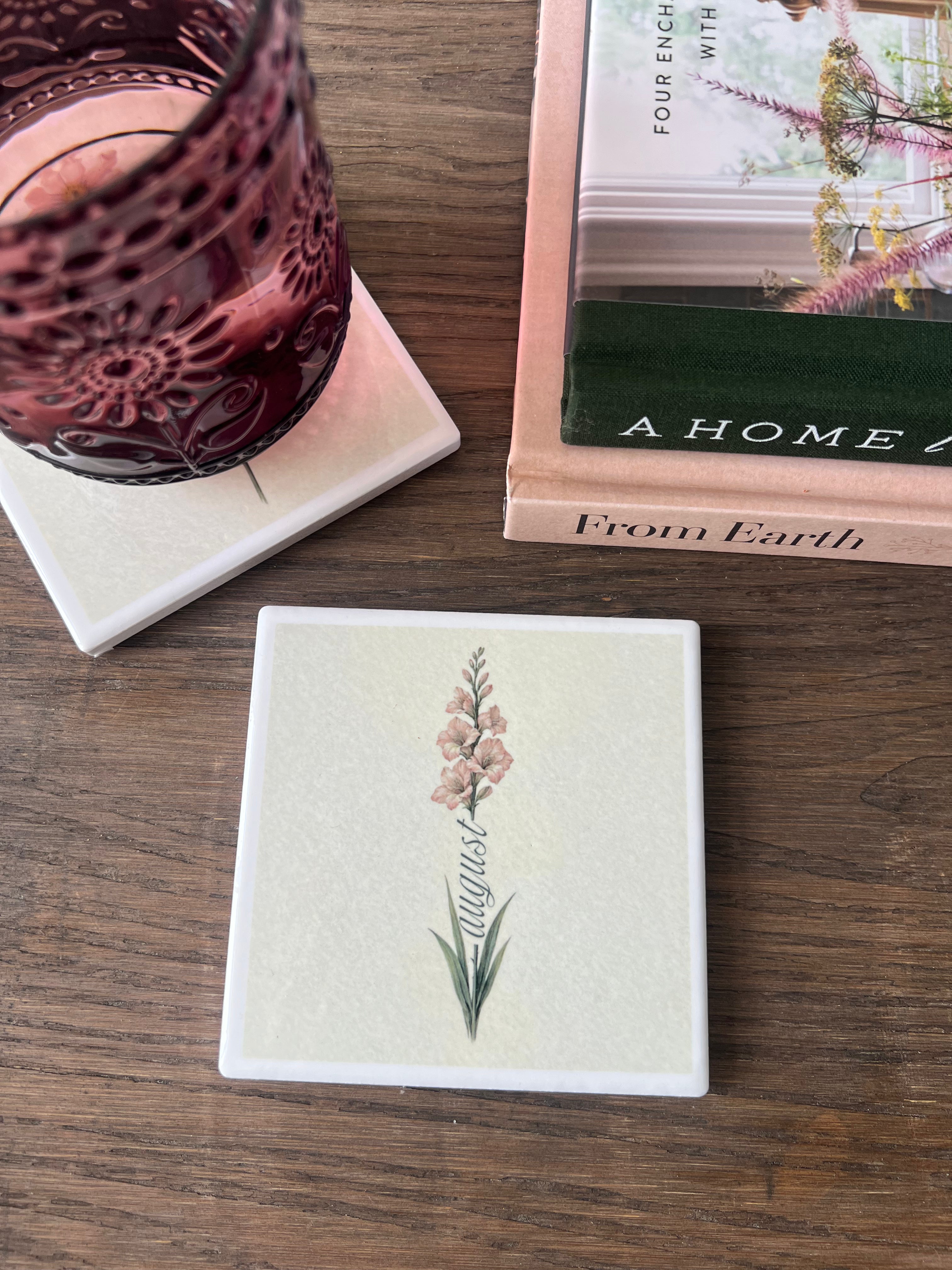 BIRTH FLOWER MONTH COASTER