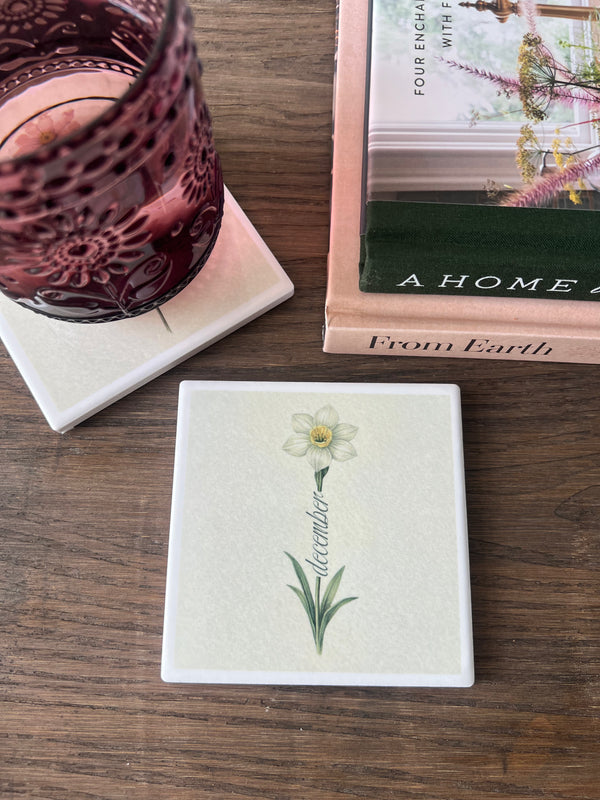 BIRTH FLOWER MONTH COASTER