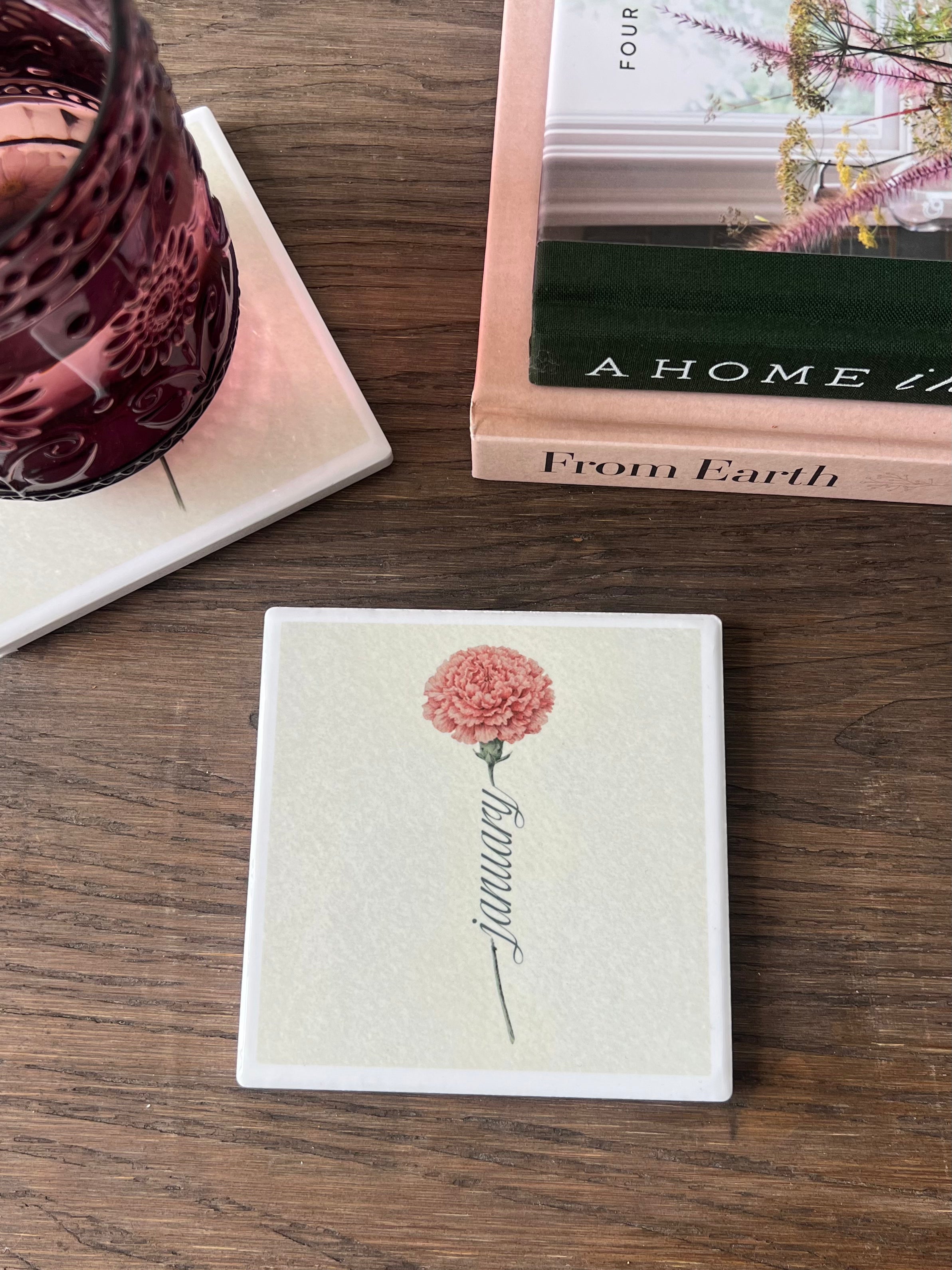 BIRTH FLOWER MONTH COASTER