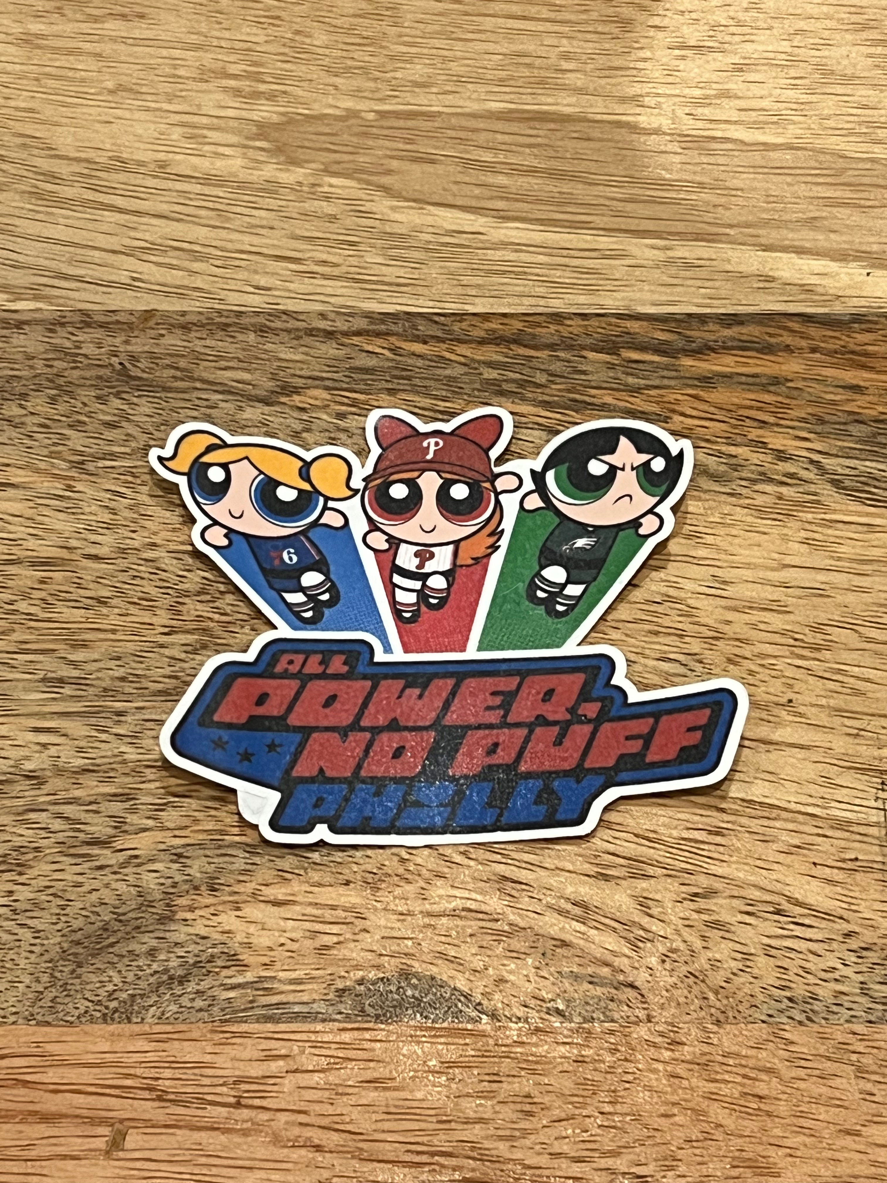 ALL POWER NO PUFF PHILLY STICKER
