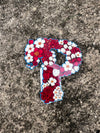 RED & WHITE FLORAL 'P'PHILLY STICKER