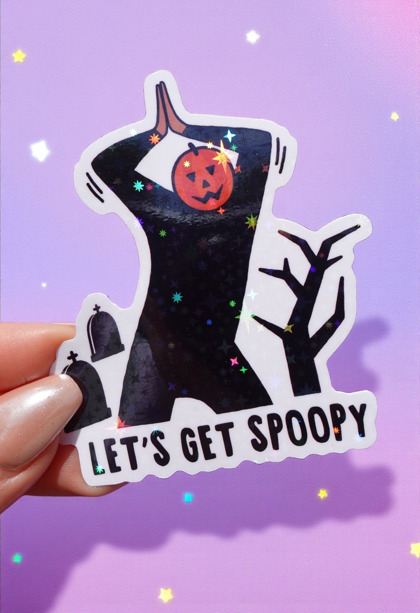 LET'S GET SPOOKY HALLOWEEN STICKER
