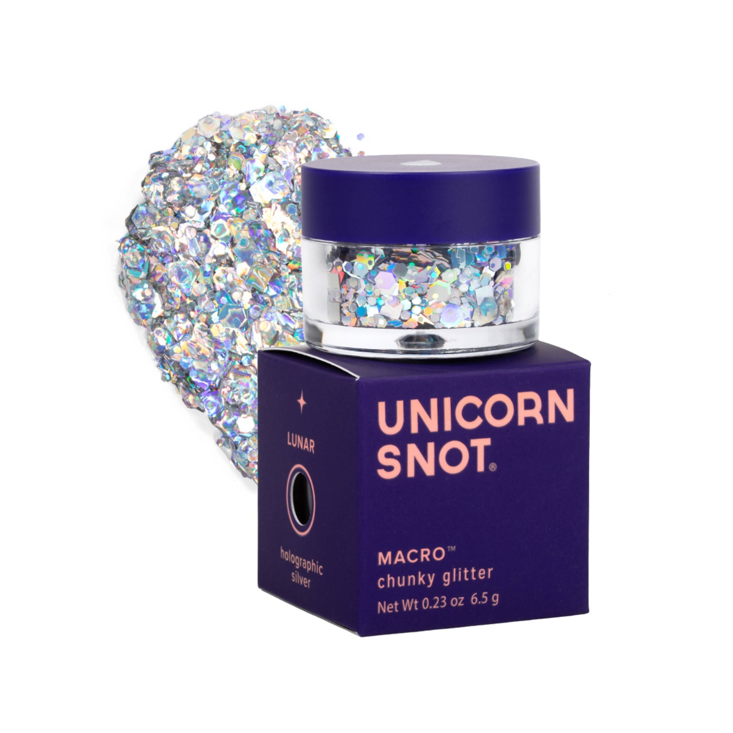 MACRO CHUNKY BODY GLITTER - SILVER-LUNAR