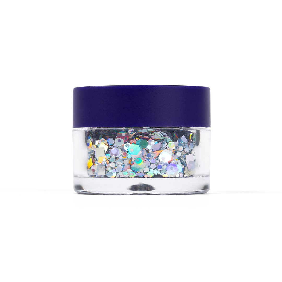 MACRO CHUNKY BODY GLITTER - SILVER-LUNAR