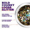 MACRO CHUNKY BODY GLITTER - GOLD-SOLAR