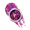 MACRO CHUNKY BODY GLITTER - FUCHSIA-ZINNIA