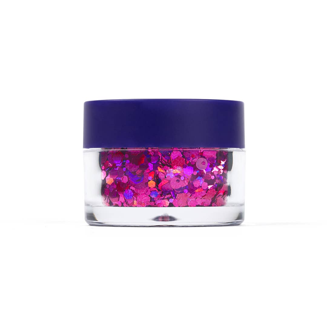 MACRO CHUNKY BODY GLITTER - FUCHSIA-ZINNIA